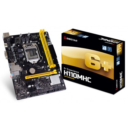 Biostar H110MHC 6+ Experience INTEL H110 LGA 1151 DDR4 2400 USB 3.0 HDMI VGA SKYLAKE KBLAKE Micro ATX Motherboard